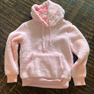 Pink Lily popcorn hoodie